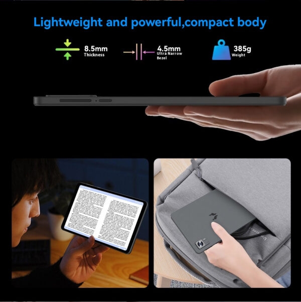 HEADWOLF FPad 6 8.4 pouces Andorid 14 tablette 8GB RAM 128GB ROM MTK G99 octa-core 4G SIM 6500 mAh batterie – Image 18