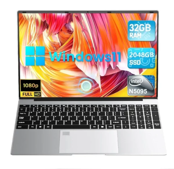 15.6 "ordinateur portable 32 Go Ram DDR4 2 To SSD avec empreinte digitale rétroéclairé ordinateur portable PC de jeu Intel UHD Graphics HD 480 P rose – Image 29