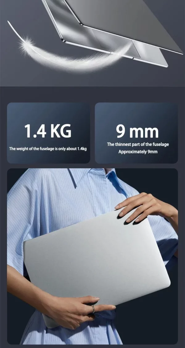 YEPO 15.6 "ordinateur portable Ultra mince 16GB RAM 2 to SSD Intel N5095 ordinateur portable Gamer 1920*1080 affichage bureau étude ordinateur PC Windows 11 – Image 27