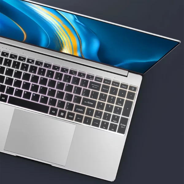 Station de travail ordinateur portable Windows 11 Intel N95 15.6 pouces ordinateurs portables de jeu 7500 mAh ultra longue veille bureau 16 Go de RAM 2 To SSD – Image 6