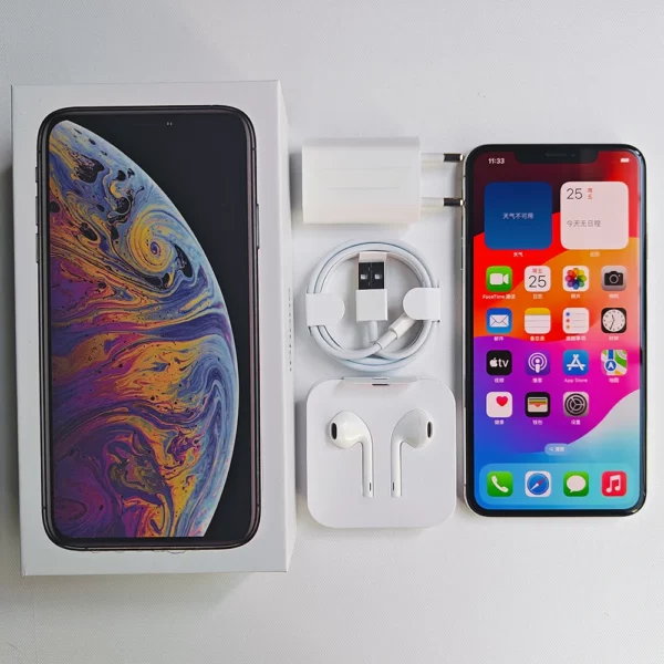 Apple-iPhone XS Max Téléphone portable, Hexa Core, IOS, A12, NDavid, Permanence, 4G, Téléphone portable d'origine, 6.5 ", RAM 4 Go, Dean 64 Go 256 Go – Image 23