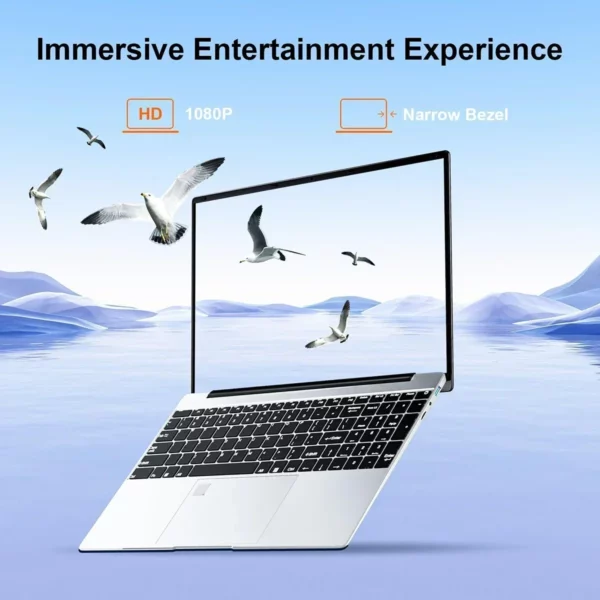 15.6 "ordinateur portable 32 Go Ram DDR4 2 To SSD avec empreinte digitale rétroéclairé ordinateur portable PC de jeu Intel UHD Graphics HD 480 P rose