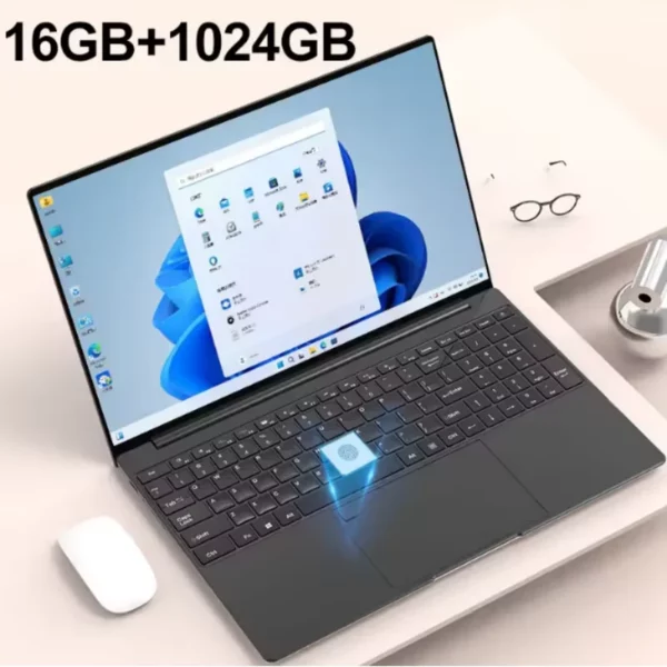 15.6 "ordinateur portable 32 Go Ram DDR4 2 To SSD avec empreinte digitale rétroéclairé ordinateur portable PC de jeu Intel UHD Graphics HD 480 P rose – Image 9