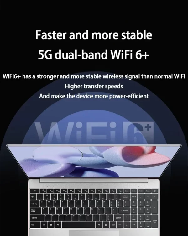 Station de travail ordinateur portable Windows 11 Intel N95 15.6 pouces ordinateurs portables de jeu 7500 mAh ultra longue veille bureau 16 Go de RAM 2 To SSD – Image 21