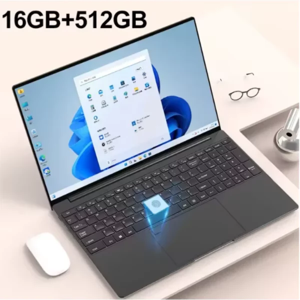 15.6 "ordinateur portable 32 Go Ram DDR4 2 To SSD avec empreinte digitale rétroéclairé ordinateur portable PC de jeu Intel UHD Graphics HD 480 P rose – Image 10