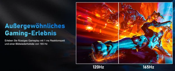 Moniteur 34 pouces 165Hz VA WQHD, écran large de bureau 21:9, écran d'ordinateur de joueur LED 1500R incurvé DP/3440x1440 – Image 10