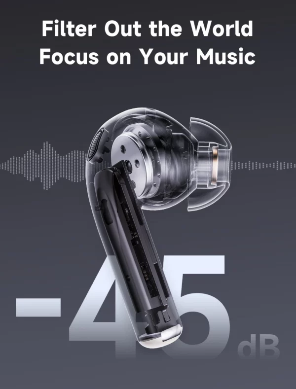 Edifier W260NC ANC Écouteurs TWS antibruit Bluetooth 5.3 Écouteurs sans fil haute résolution avec LDAC, 32 heures, connexion multiple – Image 14
