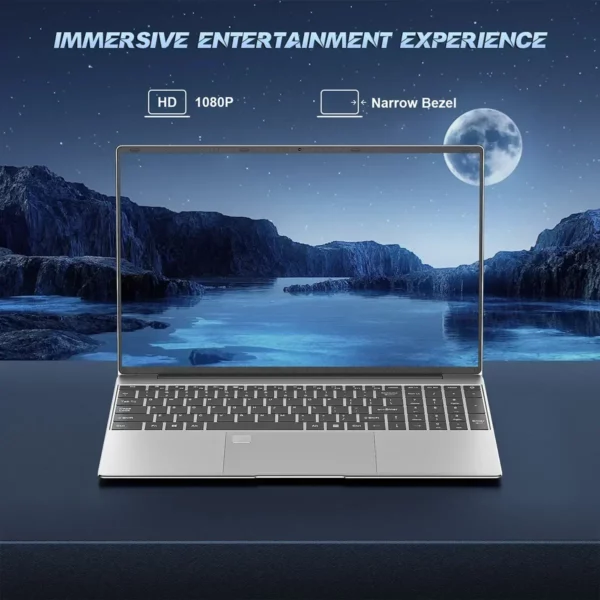 15.6 "ordinateur portable 32 Go Ram DDR4 2 To SSD avec empreinte digitale rétroéclairé ordinateur portable PC de jeu Intel UHD Graphics HD 480 P rose – Image 6