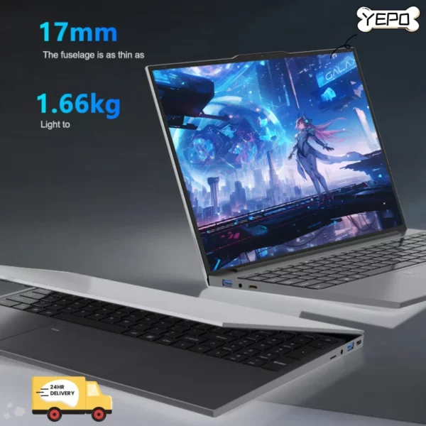 YEPO ordinateurs portables de jeu Intel Core i7-6500U 32GB Ram 2TB SSD Windows 11 ordinateurs portables rétro-éclairé Wifi ordinateur PC ordinateur portable de jeu