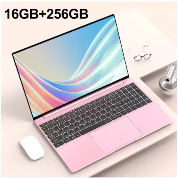 15.6 "ordinateur portable 32 Go Ram DDR4 2 To SSD avec empreinte digitale rétroéclairé ordinateur portable PC de jeu Intel UHD Graphics HD 480 P rose – Image 21