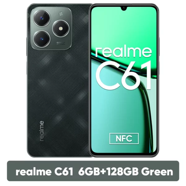 realme-Smartphone C61, Batterie 5000mAh, Charge SUPERVOOC 15W, Caméra AI 50MP, Affichage 90Hz, Moteur AI IP54, 256 Go, NDavid, Première mondiale – Image 7