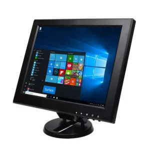 Moniteur LCD industriel 12 pouces 1024x768 800x600, pour caméra de Microscope DVR CCTV, haut-parleur intégré