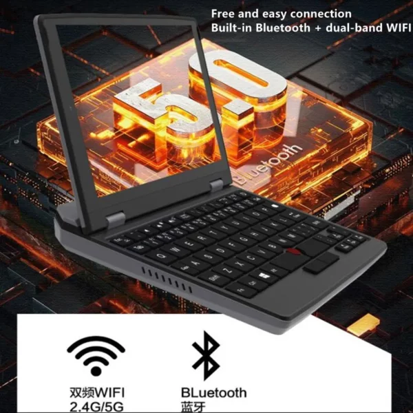 7 pouces Mini ordinateur Portable Intel N100 ordinateur Portable écran tactile Netbook Windows 11 Mini PC Micro ordinateur Bluetooth 4.2 16GB 1TB – Image 5