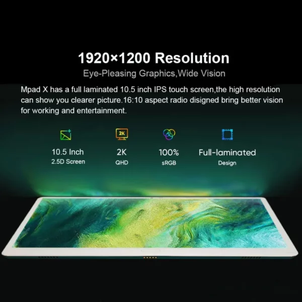2025 nouveau Design 4G appel téléphonique 2 en 1 tablette clavier d'accueil tablette Android 10.5 "1920*1200 MT6797 10 cœurs 13MP + 5MP 7000mAH – Image 3
