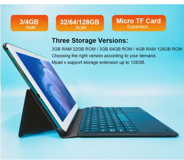 2025 nouveau Design 4G appel téléphonique 2 en 1 tablette clavier d'accueil tablette Android 10.5 "1920*1200 MT6797 10 cœurs 13MP + 5MP 7000mAH – Image 29