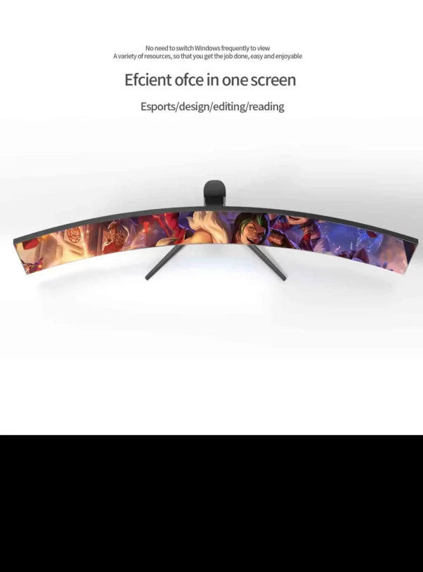 Écran LCD incurvé ultra large de 49 pouces, 5K, 144Hz, type petDP, pour ordinateur de bureau gaming, 3800R – Image 14