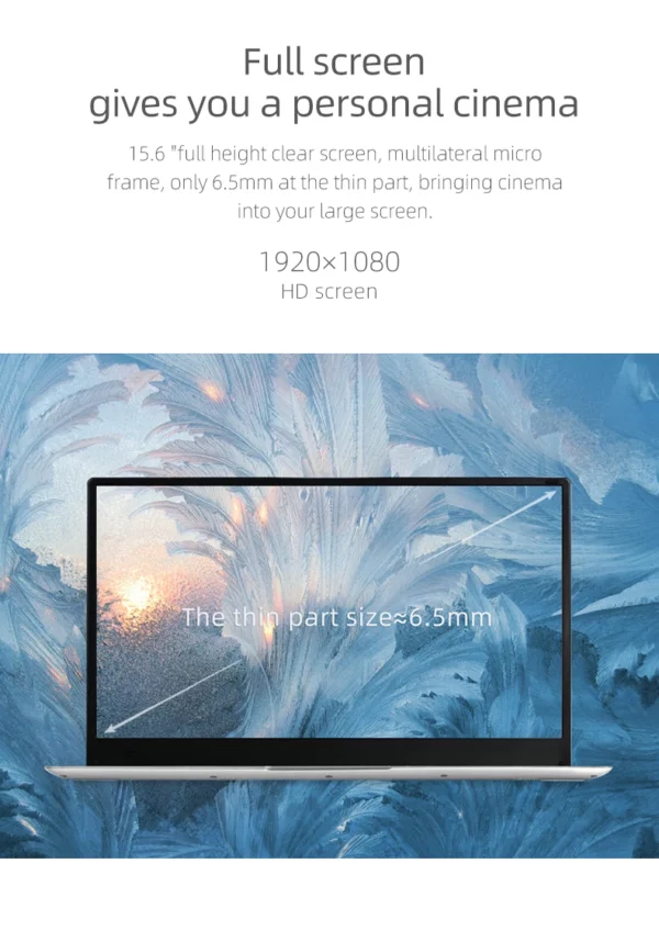 Ordinateur portable bon marché avec port HDMI, ordinateur portable Intel, 15.6 pouces, Windows 11, 10 Pro, 1920x1080, 12 Go de RAM, 256 Go, 512 Go, 1 To SSD – Image 10