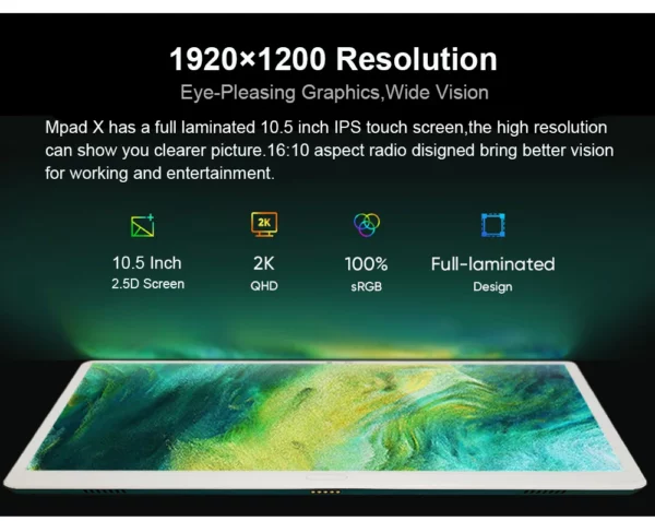 2025 nouveau Design 4G appel téléphonique 2 en 1 tablette clavier d'accueil tablette Android 10.5 "1920*1200 MT6797 10 cœurs 13MP + 5MP 7000mAH – Image 21