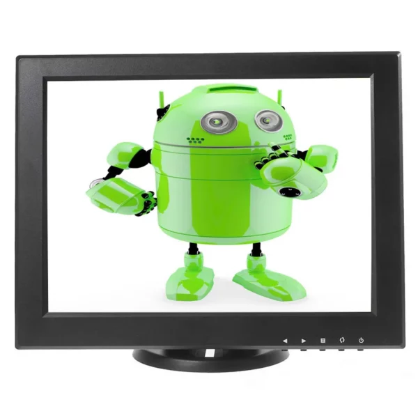 Moniteur LCD industriel 12 pouces 1024x768 800x600, pour caméra de Microscope DVR CCTV, haut-parleur intégré – Image 7