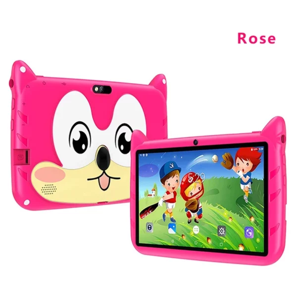Nouveau 7 pouces modèle de bande dessinée enfants tablettes Quad Core 4GB + 64GB ROM Bluetooth 5G WiFi apprentissage jeux éducatifs tablette cadeau pour enfants – Image 7
