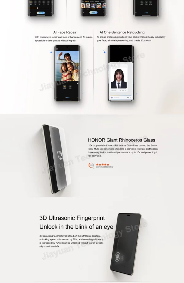 Honor-Smartphone 300 Ultra 5G GMS, téléphone portable, écran 6.78 "120Hz, Snapdragon 8, caméra Isabel 3, batterie 50MP, 5300mAh, original – Image 24