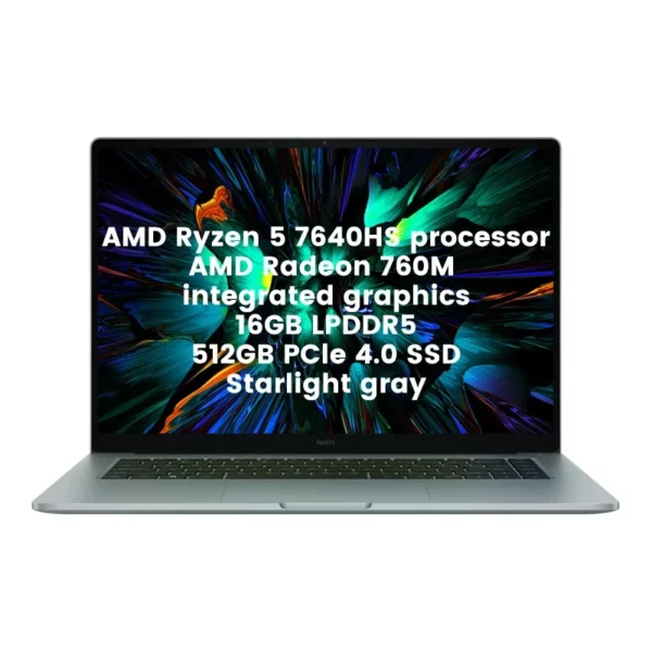 Xiaomi-Ordinateur portable Redmi PlePro 15, 2023 Ryzen R5, processeur 7640HS, 16 Go + 512 Go, AMD Radeon 760M, 3.2K, écran 120Hz, ordinateur portable 15.6" – Image 7