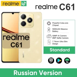 realme-Smartphone C61, Batterie 5000mAh, Charge SUPERVOOC 15W, Caméra AI 50MP, Affichage 90Hz, Moteur AI IP54, 256 Go, NDavid, Première mondiale