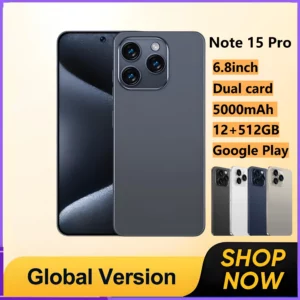 Smartphone Note 14 Pro Android 5G, 6000mAH,12GB RAM 256G 512G 1 to ROM, 6.8 pouces, 1920x1080HD, 24 + 48MP, MTK10 Core Global Vision