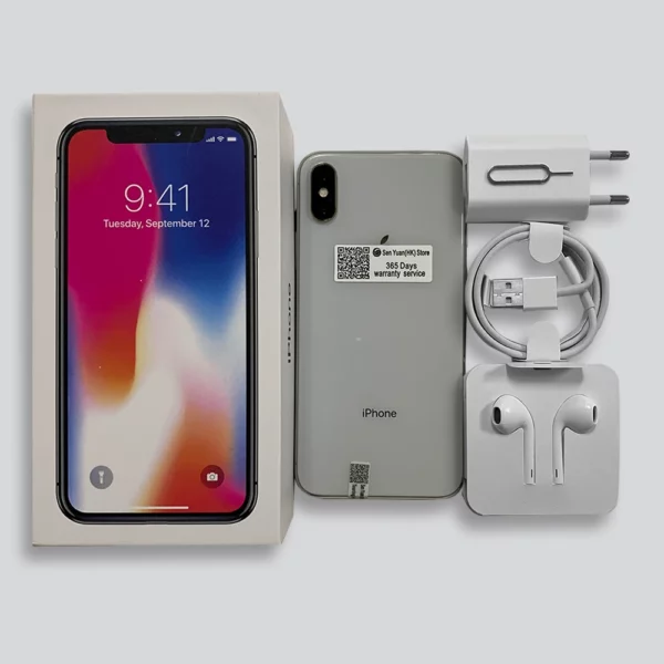 Apple iPhone X 64GB 256GB ROM 5.8 "Original OLED Face ID A11 Hexa Core débloqué 4G LTE téléphone portable iPhone X – Image 6