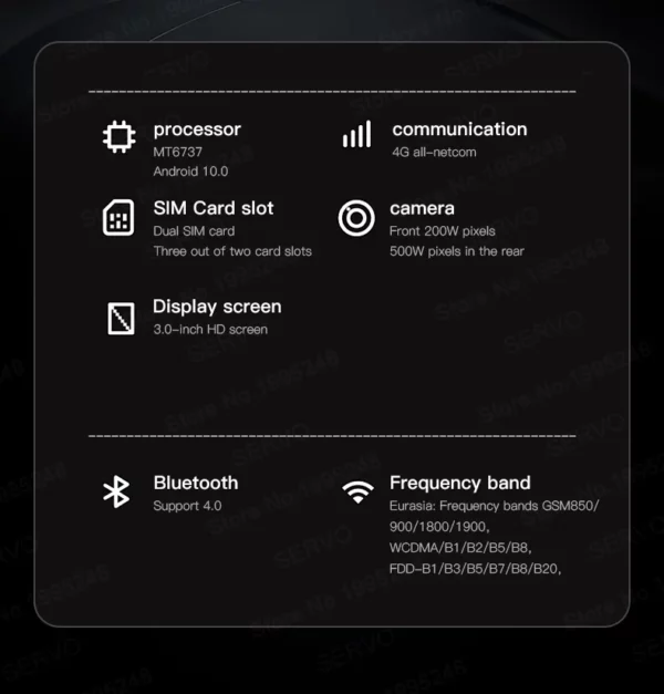 SERVO-Mini Smartphone de Poche S24, 2 Go, 16 Go, 4G, Netcom, Système Natif Android, MT6737, WIFI Hotspot, Petite Paume, Smart Morning, Nouvelle Mise à Jour – Image 33