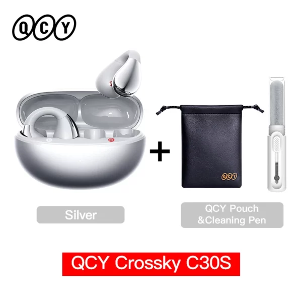QCY Crossky C30S écouteurs sans fil à oreille ouverte haute résolution avec LDAC écouteurs à pince Bluetooth 6.0 Clip sur OWS casque de sport 40 heures – Image 12