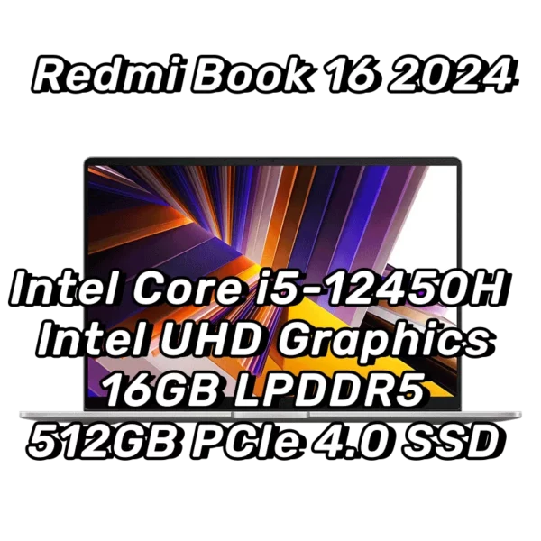 Xiaomi Redmi Ple16 ordinateur portable 2024 Intel Core i5-13500H 16 Go DDR5 + 1 To/512G SSD i5-12450H 16 pouces Notebook Fingerprint Anderson PC – Image 9