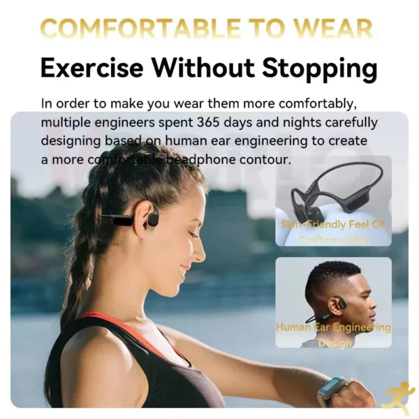 Xiaomi Mijia – écouteurs à Conduction osseuse, Bluetooth, micro sans fil, étanche IP68, lecteur MP3, Hifi, pour natation, 32 go – Image 4