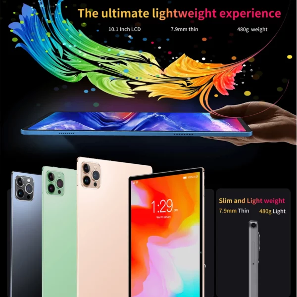 Tablette BDF Pad, 2025 pouces, HD, Android 11, 4 Go + 64 Go, 10.1 mAh ,3G, Touriste, EpiWiFi, Version globale, Original, 5000 – Image 12