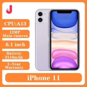 IPhone 11 débloqué d'origine, 64 Go, 128 Go, 256 Go, 3110mAh, A13, écran LCD 6.1 pouces, IOS, persévérance, 4G, téléphone portable