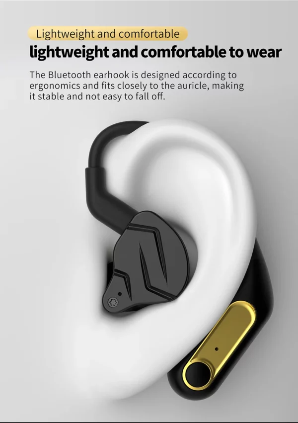 KZ – écouteurs sans fil Bluetooth AZ15, mise à niveau, câble 5.2, crochet d'oreille sans fil avec étui de chargement, AZ09 PRO AZ10 Z1PRO Z3 – Image 14