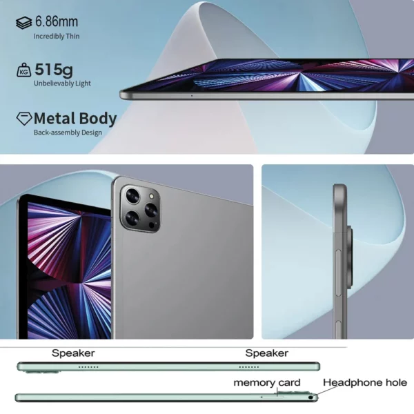 Nouvelles tablettes de 10.1 pouces Octa Core 3G appel téléphonique double SIM double caméras 4 + 64GB Android 11 Google Play WiFi Bluetooth Version mondiale – Image 12