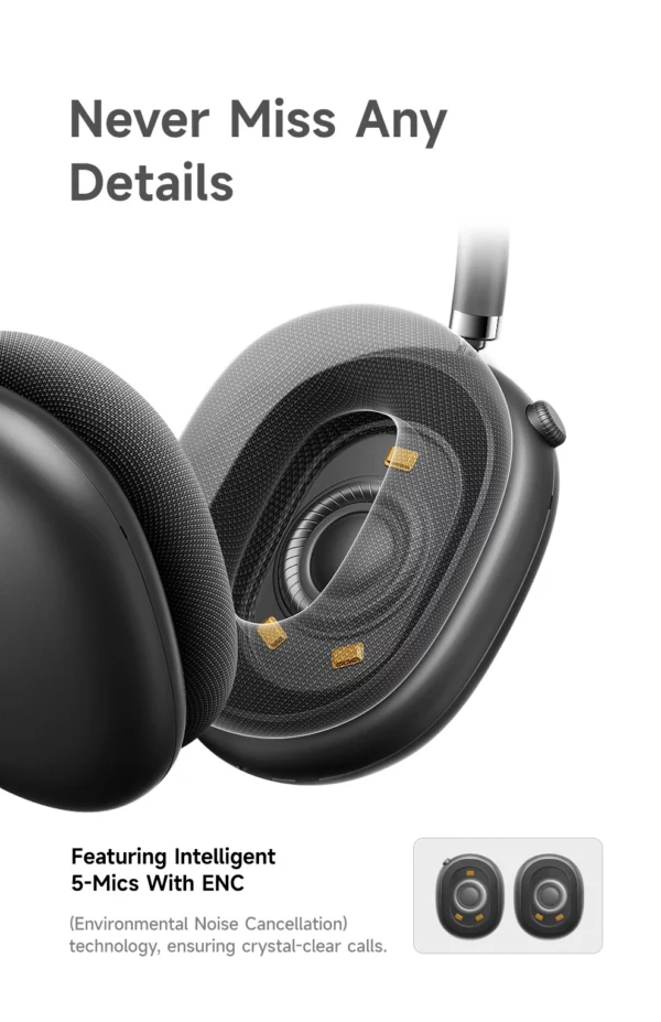 Picun F8 Pro ANC casque sans fil suivi de la tête Audio spatial 3D-52dB ANC HIFI Bluetooth casque ENC HD micro application à faible latence – Image 36