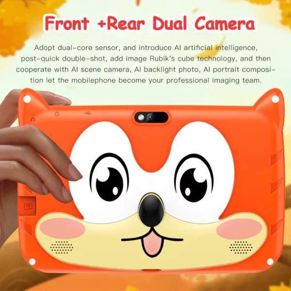 BDF-Tablette Android 13 pour enfants, extension 1 To, 4 Go de RAM, 64 Go de ROM, WiFi 5G, batterie 4000mAh, appareil photo touristique, cadeau pour enfants, logiciel pour enfants, 7 pouces – Image 9