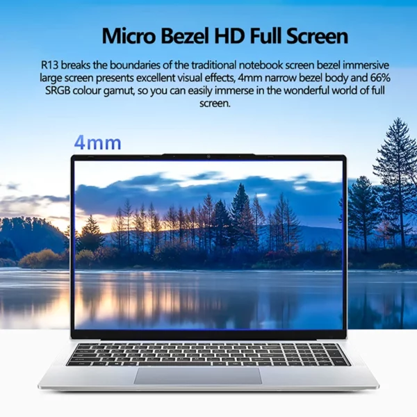 Ordinateur portable de bureau 16 pouces Intel 5805 32 RAM 2 to SSD HDMI caméra haute définition 8 cœurs 16 fils ordinateur portable – Image 3
