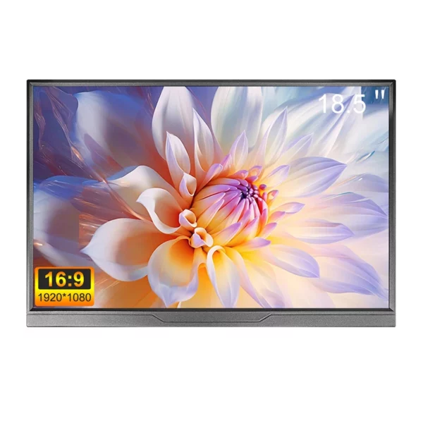 Moniteur Portable de 18.5 pouces, écran étendu, affichage de jeu intelligent pour PC, ordinateur Portable, téléphone, Xbox, PS4, PS5, commutateur, Support type-c, HDMI