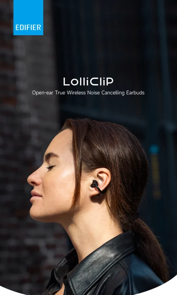 EDIFIER LolliClip écouteurs sans fil à oreille ouverte Bluetooth 5.4 haute résolution LDAC adaptatif ANC écouteur connexion multipoint IP56 – Image 9