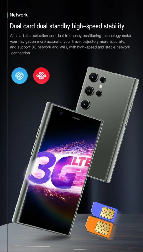 SOYES S23 Pro Smartphone 3.0 pouces Mini téléphone réseau 3G prend en charge WIFI Bluetooth 2GB + 16GB mémoire Smartphone Android – Image 11