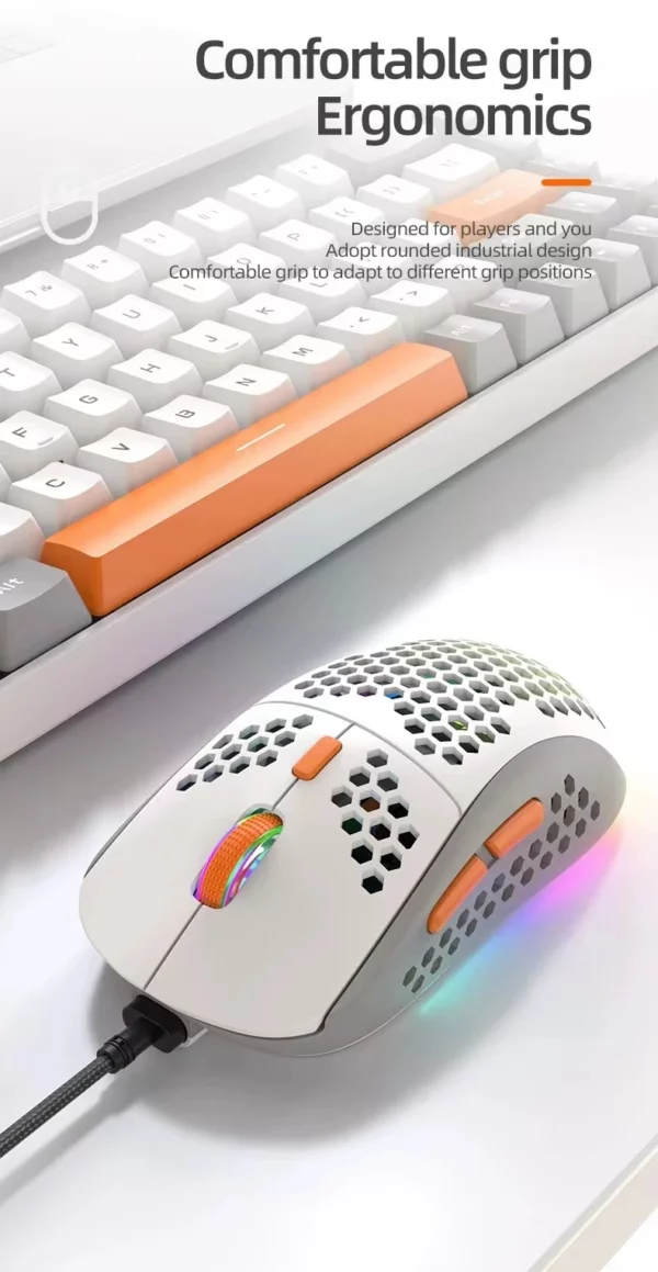 Souris de jeu ultralégère ou moniteur incurvé de 24 pouces, moniteurs d'ordinateur FHD(1920 × 1080p) 75HZ, grand angle de vision de 178 °, moniteur PC – Image 23