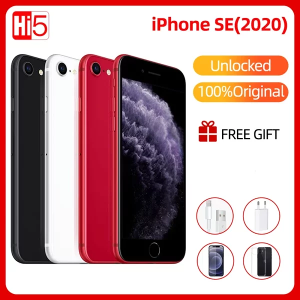 Déverrouiller l'origine Apple iPhone SE 2020 iphone se2 A13 3G RAM 64/128/256GB ROM Hexa Core téléphone 1821mAh Smartphone 4.7 pouces