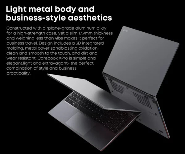 CHUWI-Ordinateur portable de jeu CorePleXPro, 16 Go de RAM, 512 Go SSD, écran IPS 15.6 pouces, Intel patiCores, i5-1235U Core ettes à 4.4 mesurz Notebook – Image 16