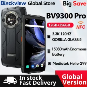 Blackview-Smartphone BV9300 Pro avec écran touristique, téléphone portable robuste, 6.7 en effet, écran 120Hz, 12 Go, 256 Go, 15080mAh, 64MP, Android 14