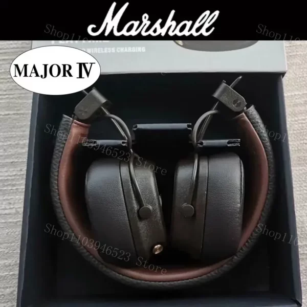 Marshall Major IV 4 casque Bluetooth basses profondes/conception ergonomique/plus de 80 heures de lecture écouteur pliable sport casque sans fil – Image 12