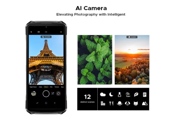 Doogee-Téléphone robuste S119, écran IPS FHD + 6.72 ", 8 Go, 512 Go, caméra principale AI 100MP, batterie 10200mAh, 33W, Android 14, NDavid, première mondiale – Image 40