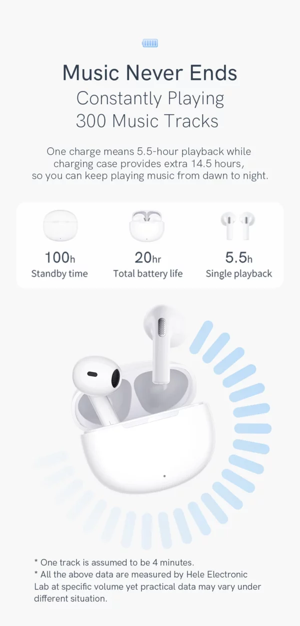 QCY-Écouteurs sans fil Bluetooth 5.3 TWS T20, oreillettes à faible latence de 68ms, 13mm, casque HIFI, 4 micros, appel ENC HD, nouveau – Image 16